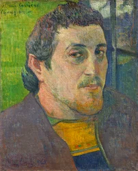Selbstporträt gewidmet Carriere, 1888-1889
